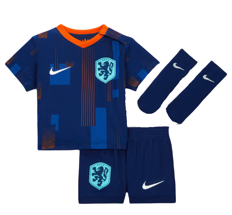 Koszulka reprezentacja Holandia wyjazdowa away Kids EURO 2024