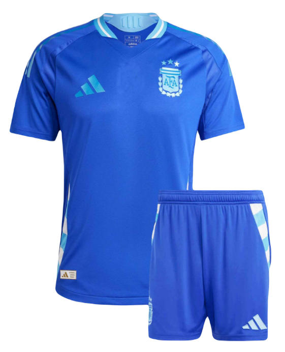 Koszulka reprezentacja Argentyna wyjazdowa away Kids Copa America 2024