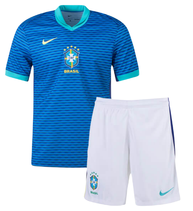 Koszulka reprezentacja Brazylia wyjazdowa away Kids Copa America 2024